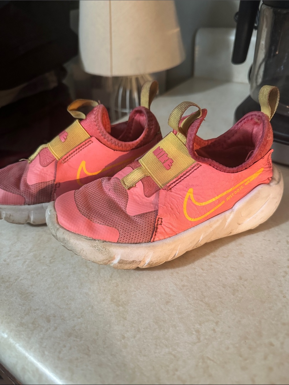 Play condition Nike Kids 12 Coral Pink Slip-On Sneakers